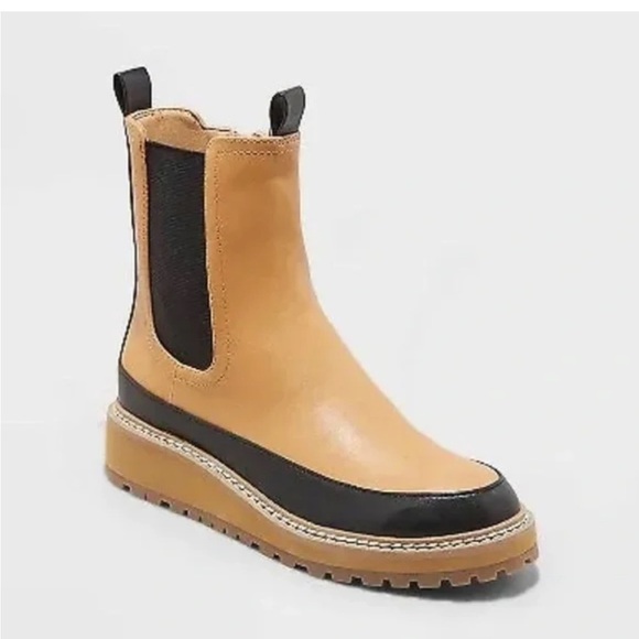 Universal Thread women’s Tan and Black Cambria Boots size 7.5 - Picture 1 of 11